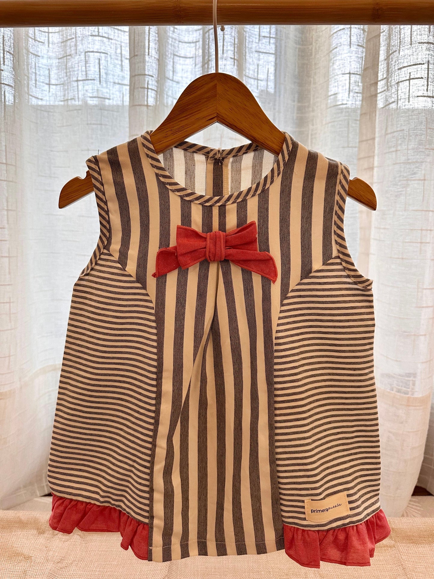 Vestido corto Listón con braguita cubre pañal