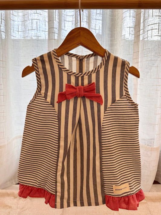 Vestido corto Listón con braguita cubre pañal