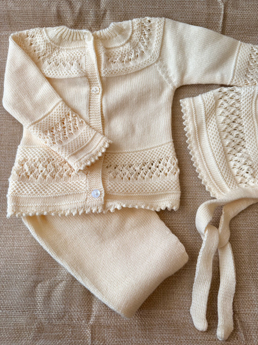 Conjunto bebé algodón - Trigo