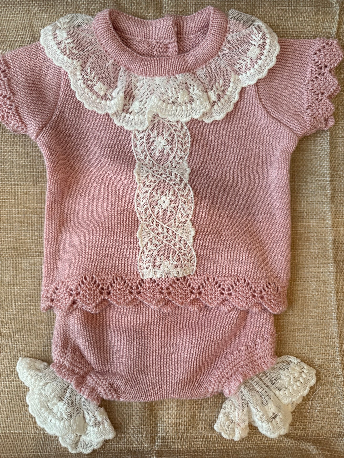 Conjunto bebé algodón - Malva