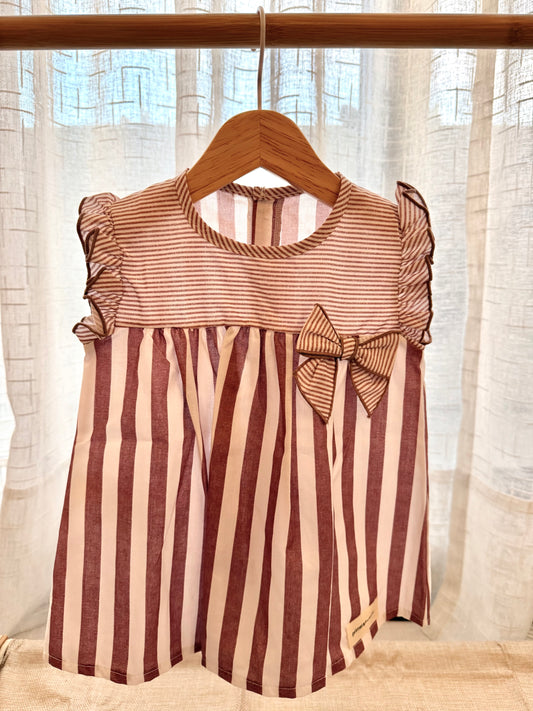 Vestido corto Clara con braguita cubre pañal